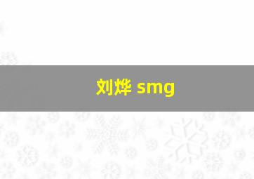 刘烨 smg